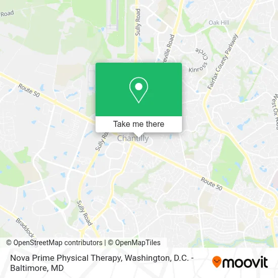 Nova Prime Physical Therapy map
