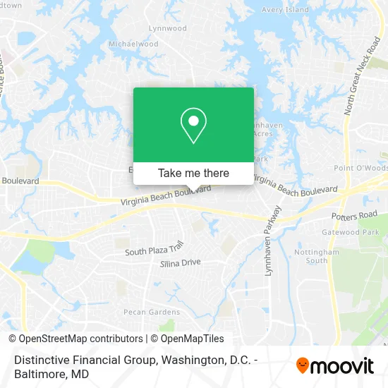 Distinctive Financial Group map