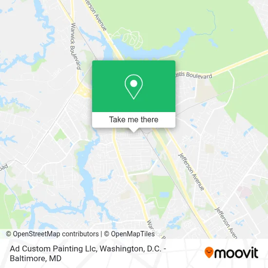 Ad Custom Painting Llc map