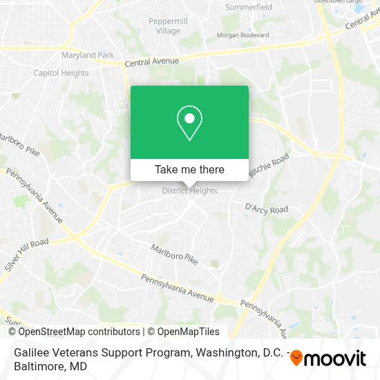 Galilee Veterans Support Program map