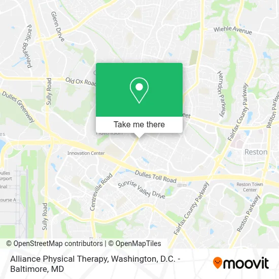 Alliance Physical Therapy map