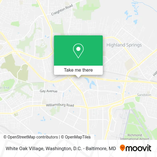White Oak Village map