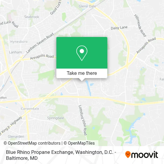 Blue Rhino Propane Exchange map