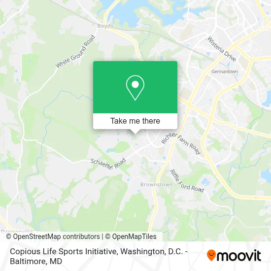 Copious Life Sports Initiative map
