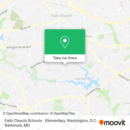 Falls Church Schools - Elementary map