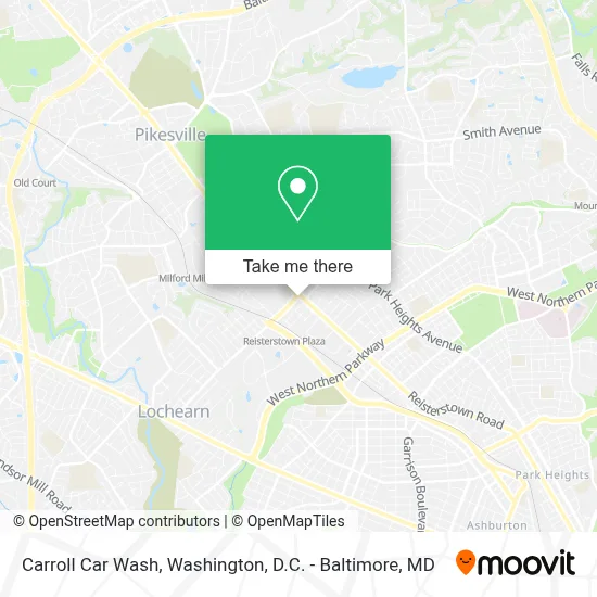 Carroll Car Wash map