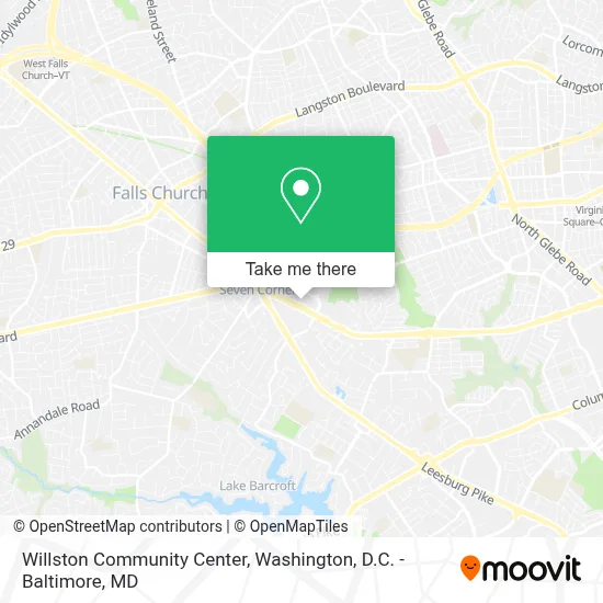 Willston Community Center map