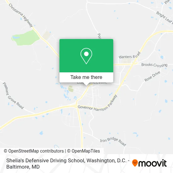Shelia's Defensive Driving School map
