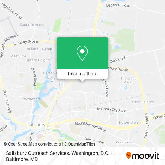 Salisbury Outreach Services map