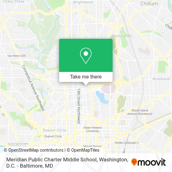 Meridian Public Charter Middle School map