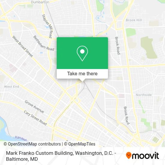 Mark Franko Custom Building map