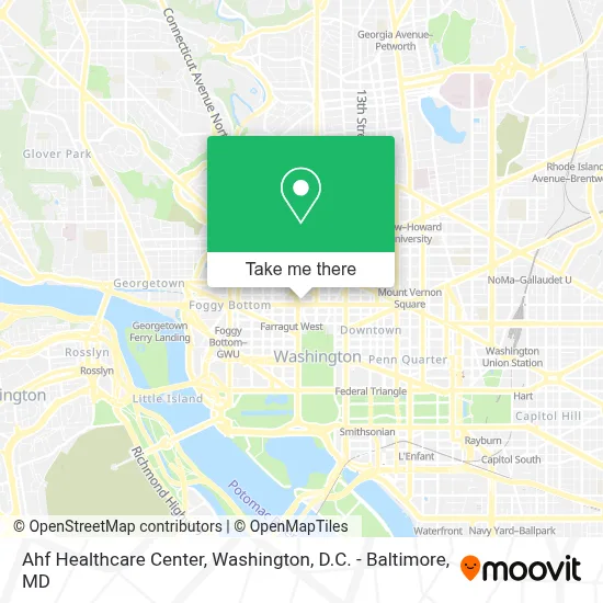 Ahf Healthcare Center map