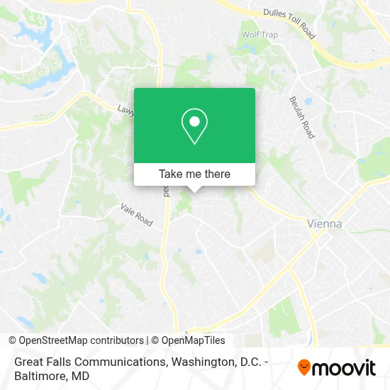 Great Falls Communications map