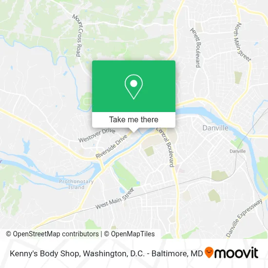 Kenny's Body Shop map