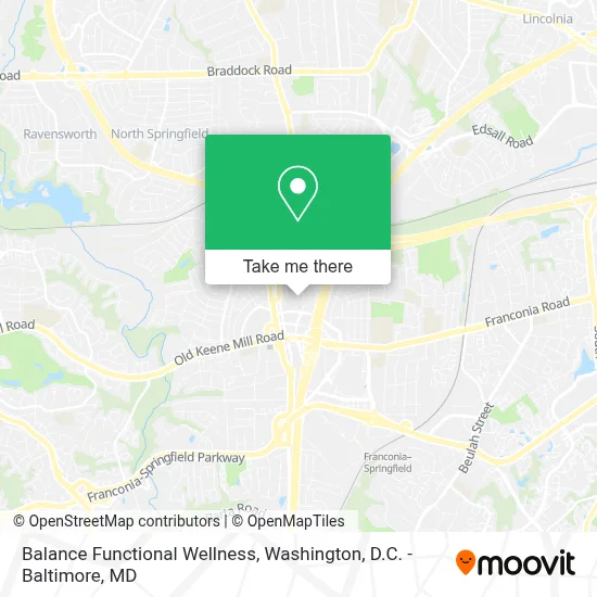 Balance Functional Wellness map