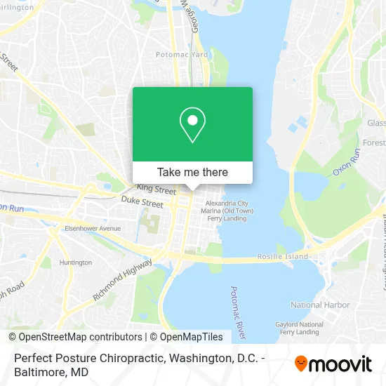 Perfect Posture Chiropractic map