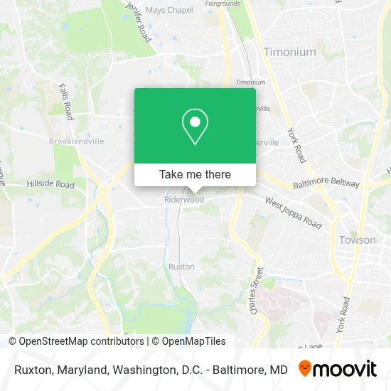 Ruxton, Maryland map