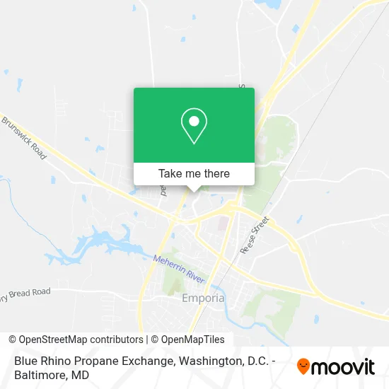 Blue Rhino Propane Exchange map