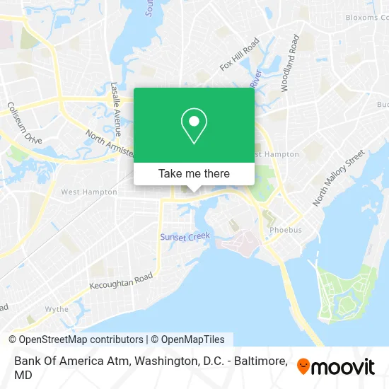 Bank Of America Atm map