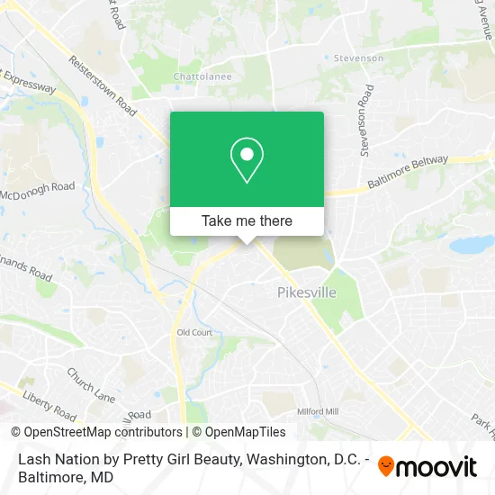 Lash Nation by Pretty Girl Beauty map