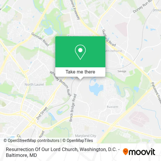 Resurrection Of Our Lord Church map
