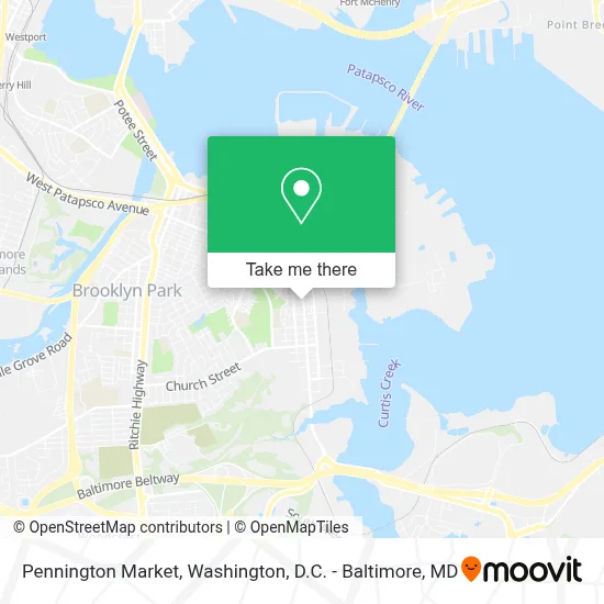 Pennington Market map