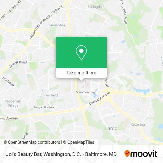 Joi's Beauty Bar map