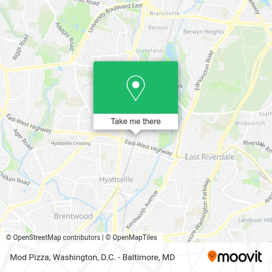Mod Pizza map