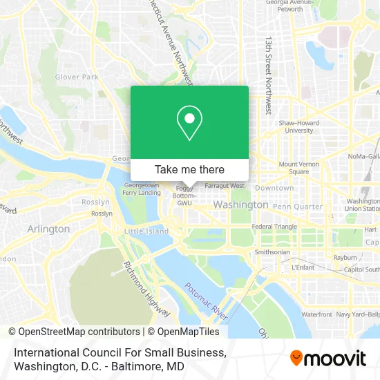 International Council For Small Business map