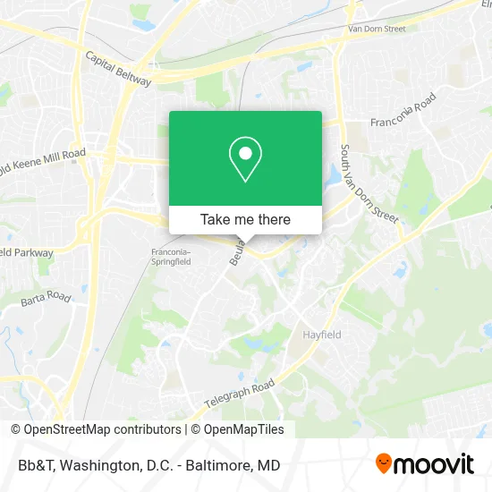 Bb&T map