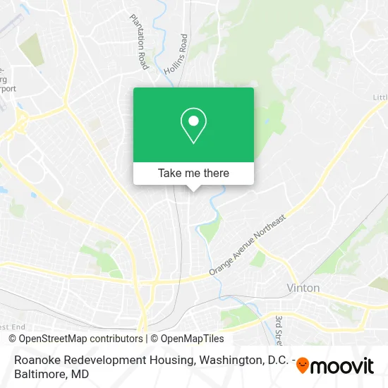 Roanoke Redevelopment Housing map