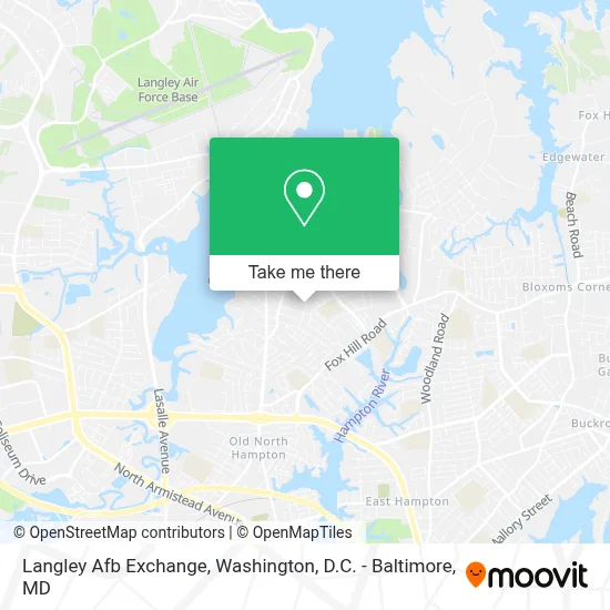 Langley Afb Exchange map