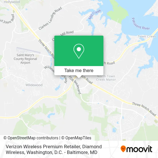 Verizon Wireless Premium Retailer, Diamond Wireless map