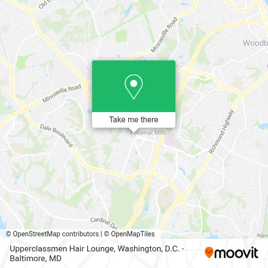Upperclassmen Hair Lounge map