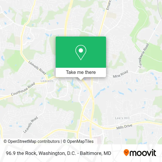96.9 the Rock map