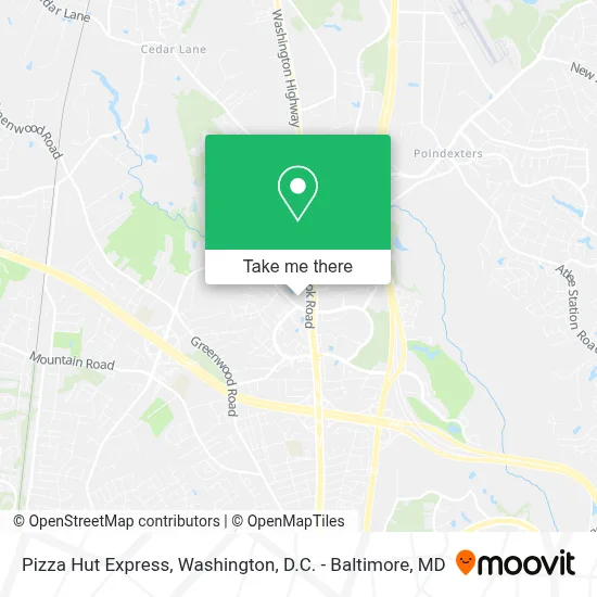 Pizza Hut Express map