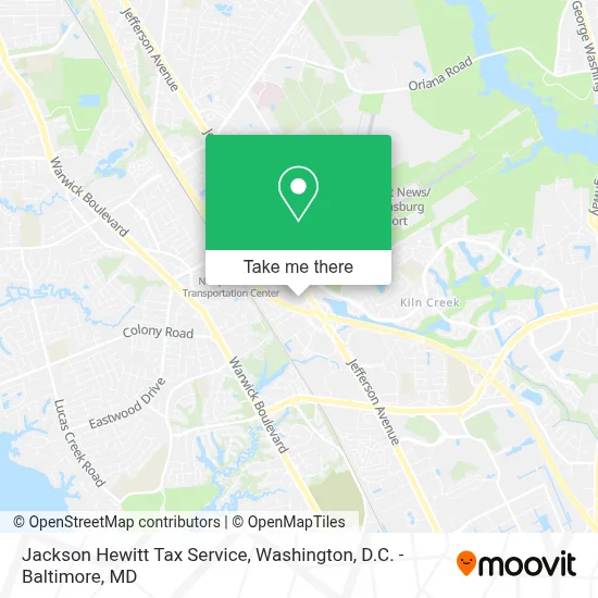 Jackson Hewitt Tax Service map