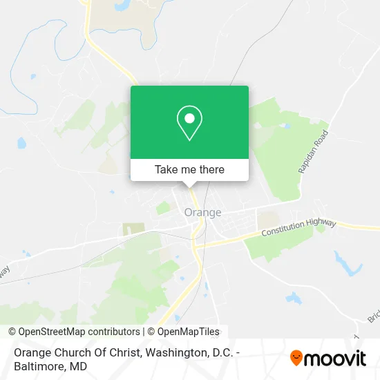 Orange Church Of Christ map