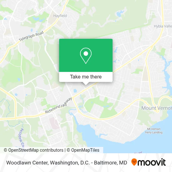 Woodlawn Center map