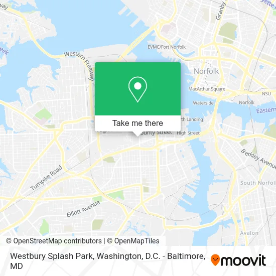 Westbury Splash Park map
