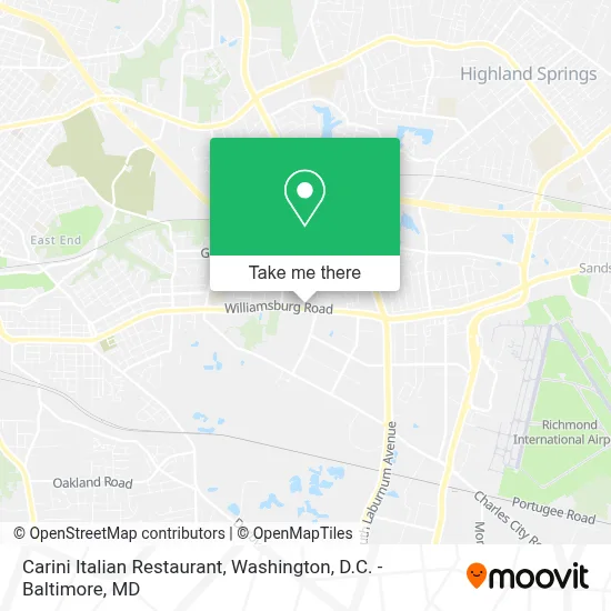 Carini Italian Restaurant map