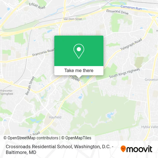 Crossroads Residential School map