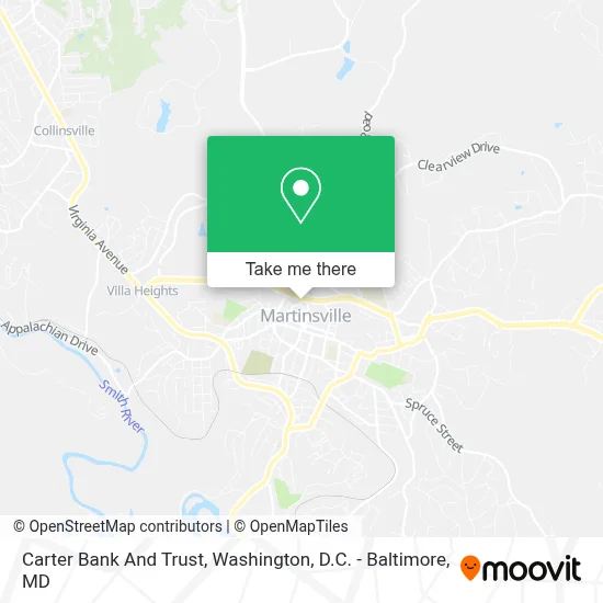 Carter Bank And Trust map