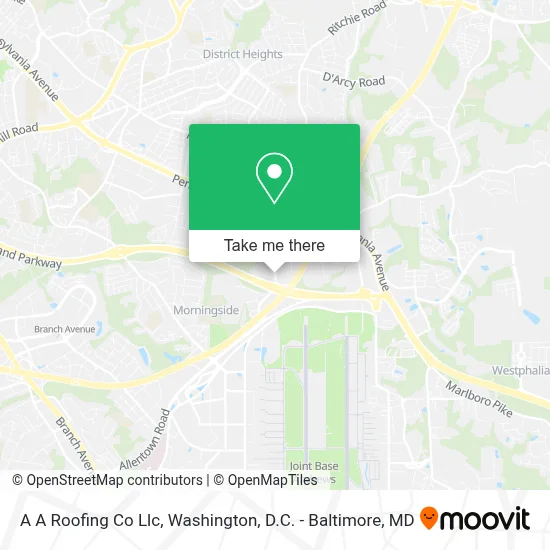 A A Roofing Co Llc map