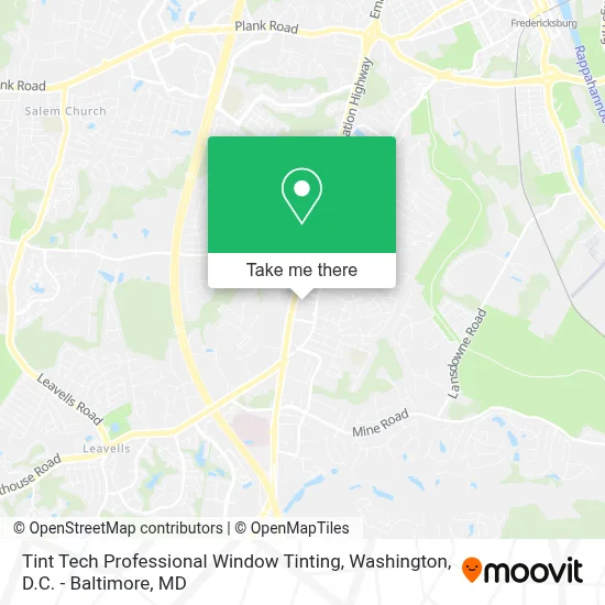 Tint Tech Professional Window Tinting map