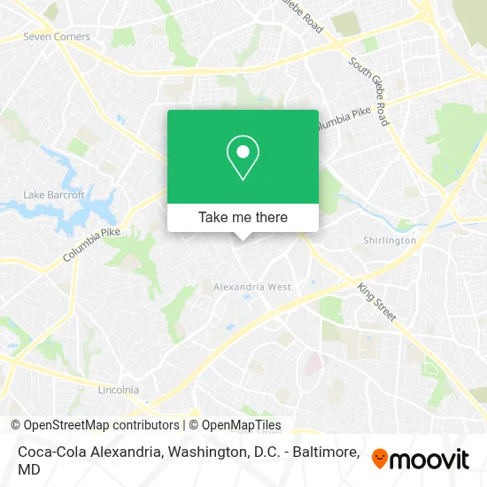 Coca-Cola Alexandria map
