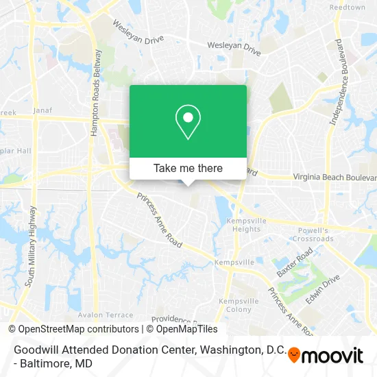 Goodwill Attended Donation Center map