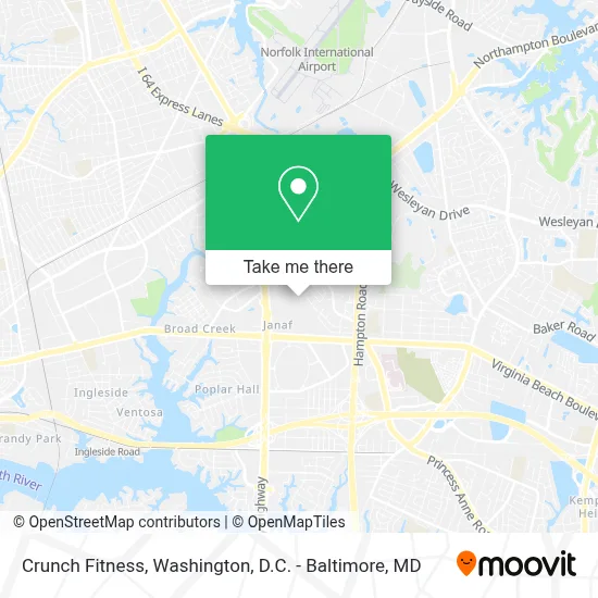 Crunch Fitness map