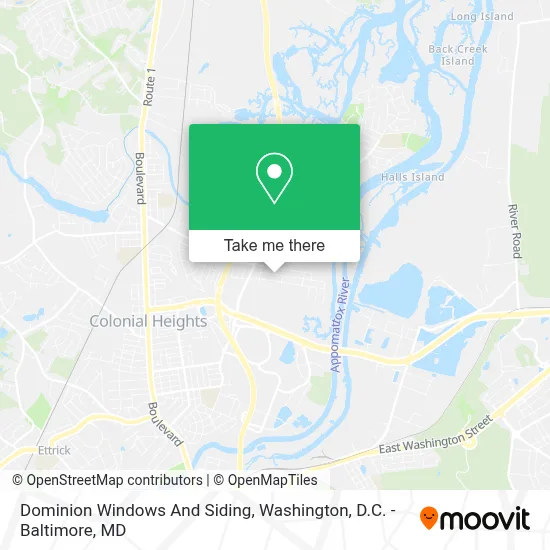 Dominion Windows And Siding map