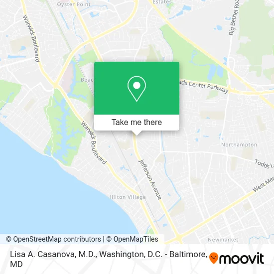 Lisa A. Casanova, M.D. map